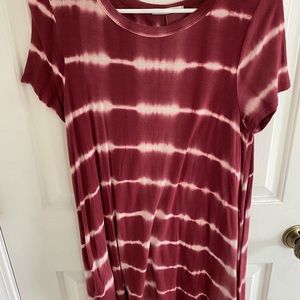 Tie dye tunic top